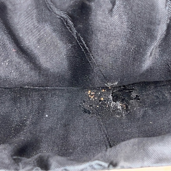 Vintage 1980s Silver Clutch Handbag Retro Shimmer Holiday Event Party Cocktail - Picture 6 of 6